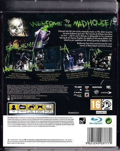 Batman Arkham Asylum - PS3 (B Grade) (Genbrug)